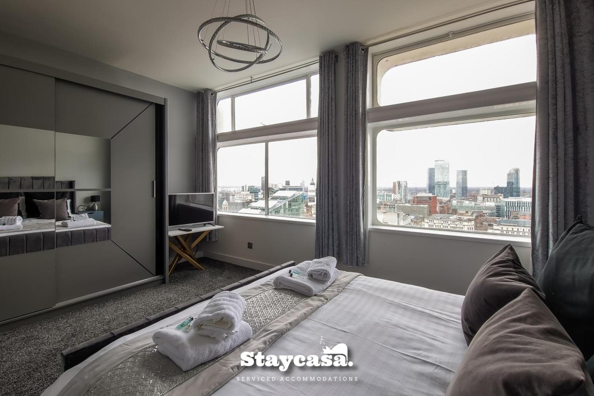 Luxury Penthouse Manchester Skyline 23Rd Floor Eksteriør billede